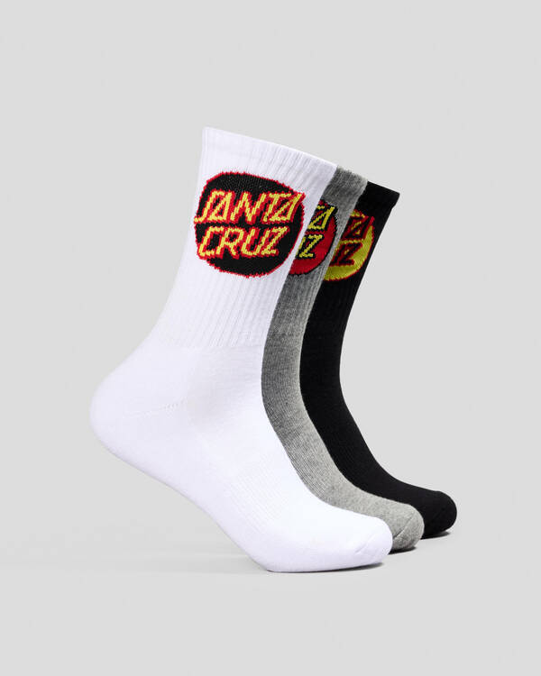 Santa Cruz Other Dot Crew Socks 3 Pack for Mens