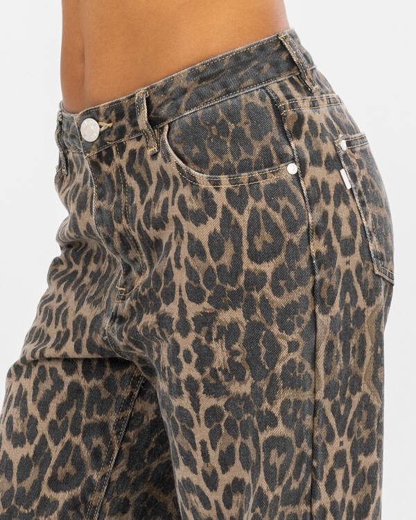DESU Girls' Wild Cat Straight Leg Jeans for Womens