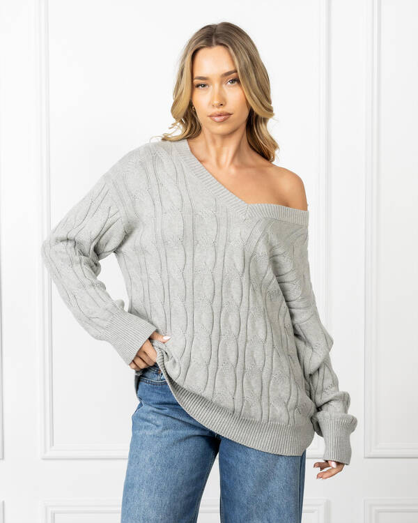 Ava And Ever Cambridge V Neck Knit Jumper for Womens