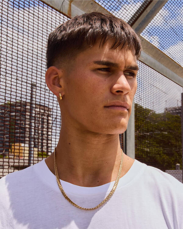 REPUBLIK Gold Snake Chain Necklace for Mens