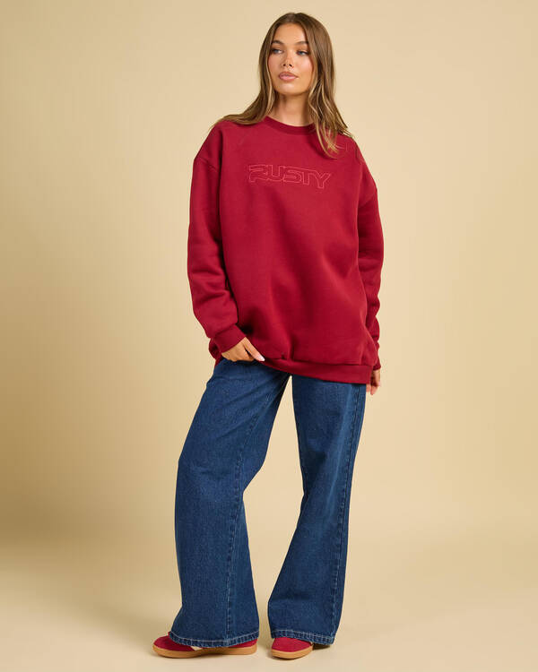 Rusty California Crewneck Sweatshirt for Womens