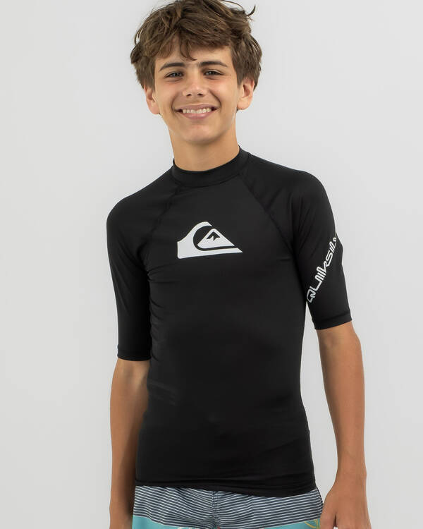 Quiksilver Boys' All Time Short Sleeve Rash Vest for Mens
