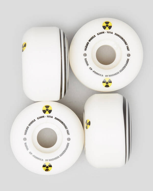 Madness Skateboards Hazard Swirl CP Radial 53mm Skateboard Wheels for Mens