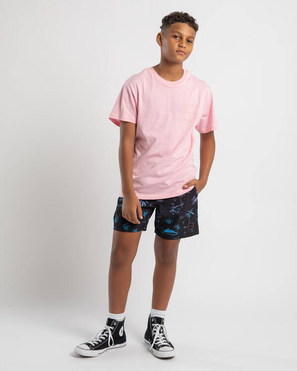 Skylark Boys' Caribbean Elastic Waist Shorts for Mens