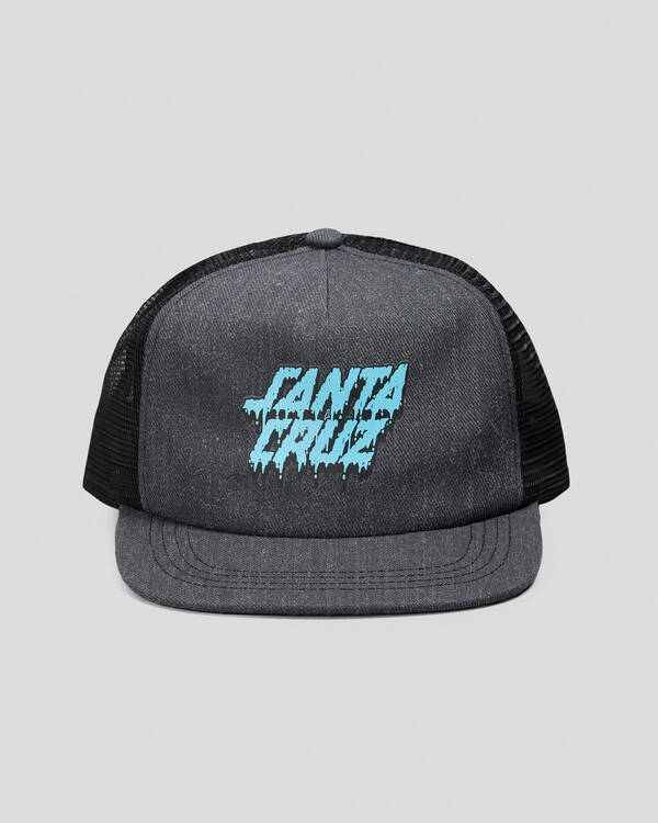 Santa Cruz Boys' Melting Strip Trucker Cap for Mens