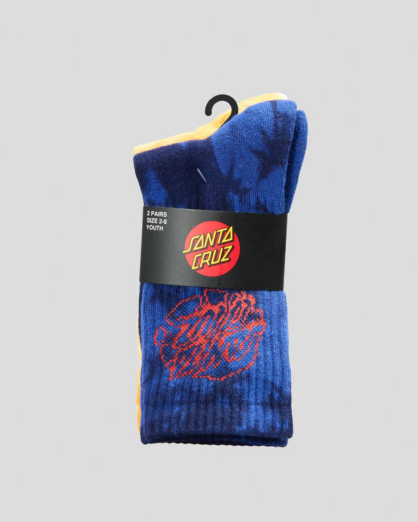 Santa Cruz Boys' Universal Oval Dot Socks 2 Pack for Mens