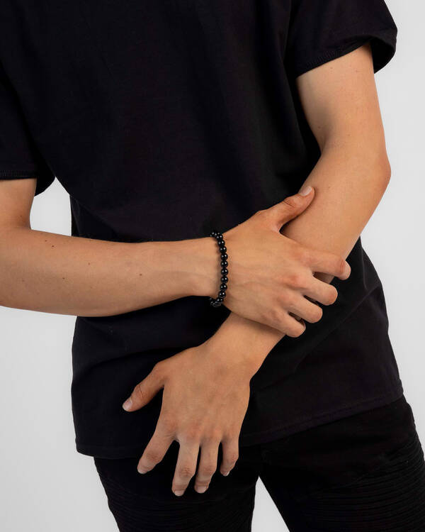 Classics 77 8MM Obsidian Bead Bracelet for Mens