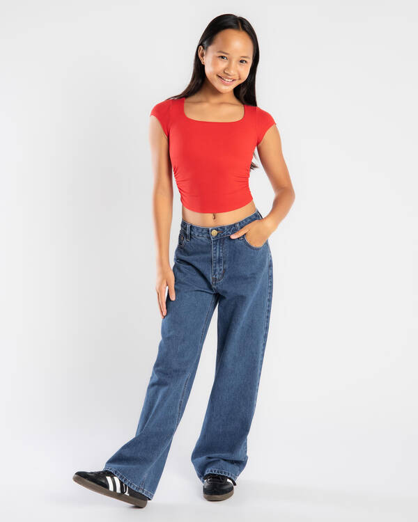DESU Girls' Icon Straight Leg Jeans for Womens