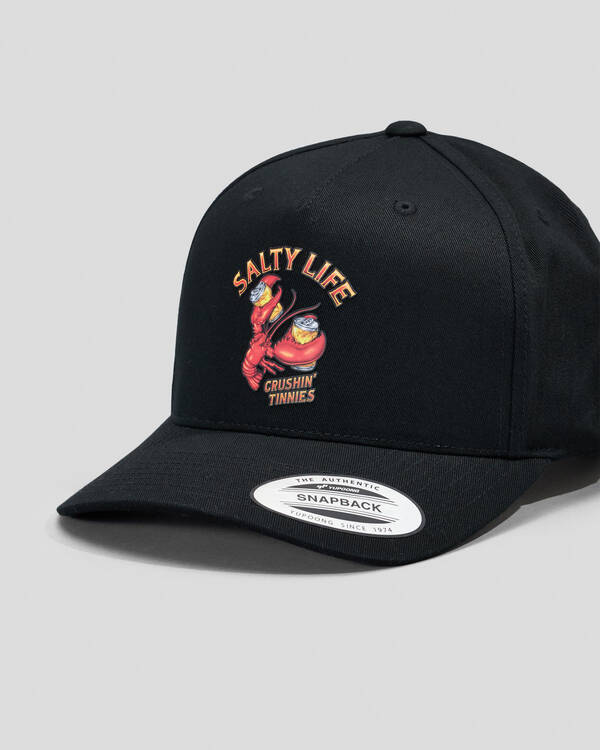 Salty Life Crushin' Tinnies Snapback Cap for Mens