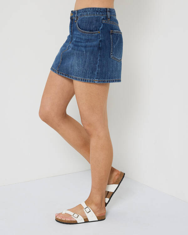 Billabong Frankie Denim Mini Skirt for Womens