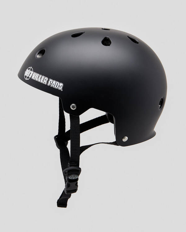 187 Killer Pads Certified Black Matte Helmet for Unisex