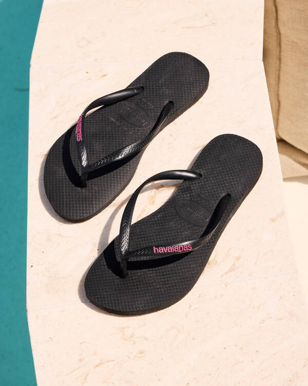 Havaianas Slim Logo Thongs for Womens