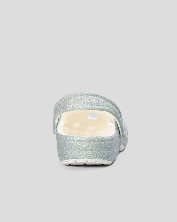 Crocs Kids' Classic Glitter Clogs for Unisex