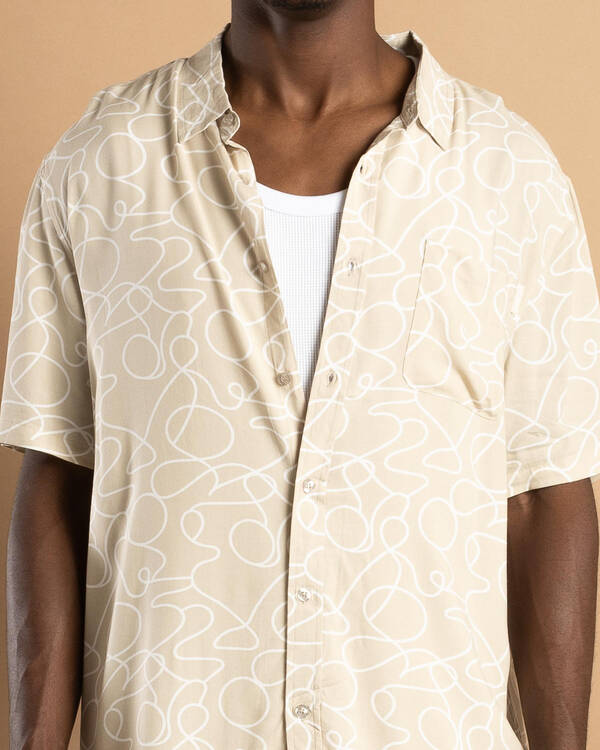 Lucid Freehand Short Sleeve Shirt for Mens