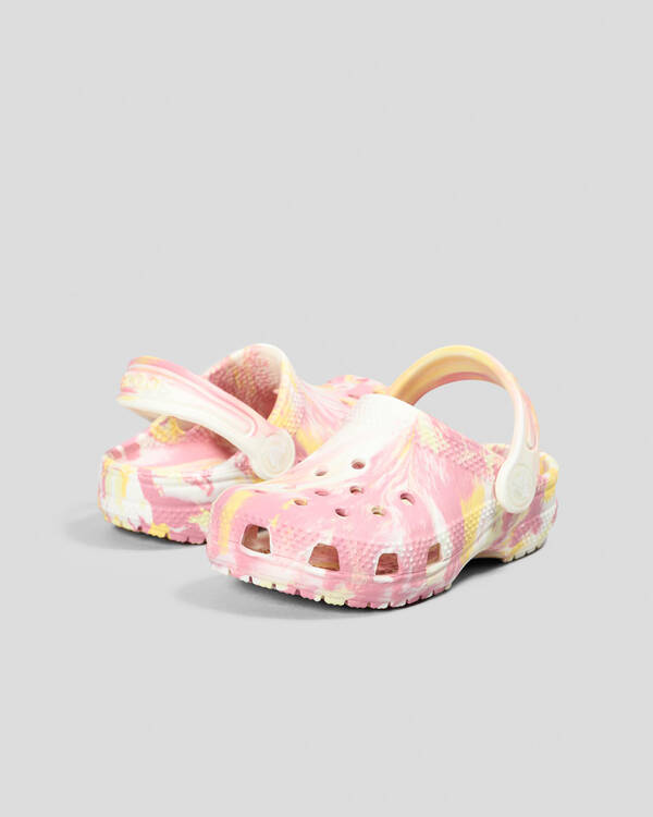 Crocs Toddlers' Classic Marble Clogs for Unisex